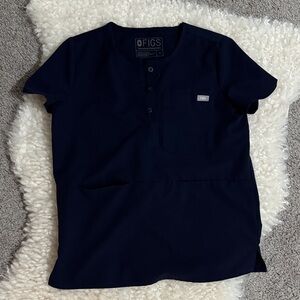 Figs navy Blue Scrub Top